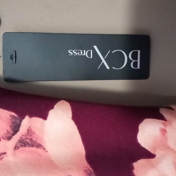 BCX Dress Flowered Ruffle Bottom Sleeveless Dress Size 3 - Picture 6 of 7